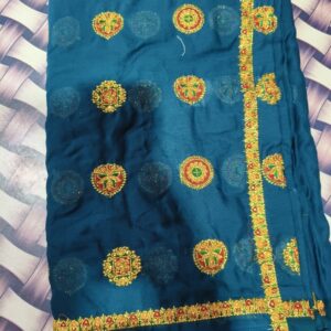 New Trending Pani Color Meena Lugdi (Dulhan Fabric)