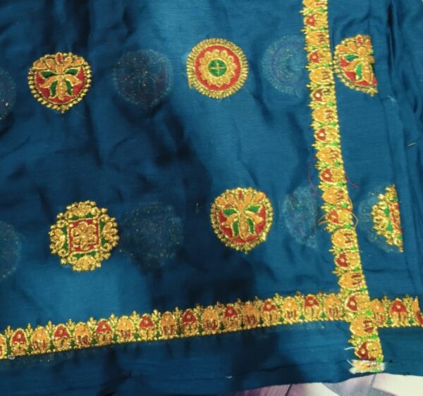 New Trending Pani Color Meena Lugdi (Dulhan Fabric) - Image 2